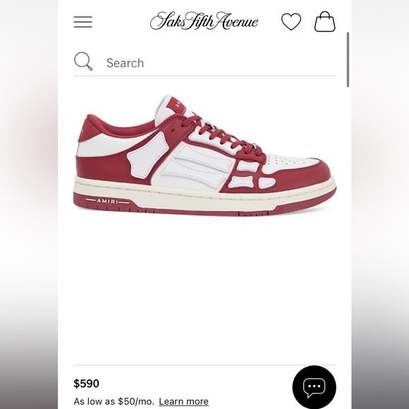 AMIRI Other - Red Amiri Mens Shoes size 44/11